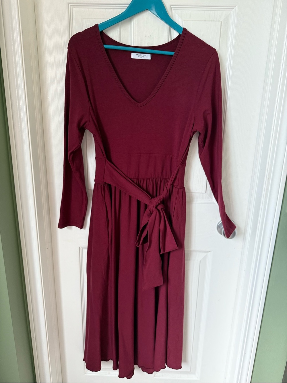 Women’s Smash + Tess Burgundy Wrap Dress | Size Large